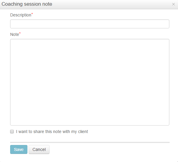 Coaching session note