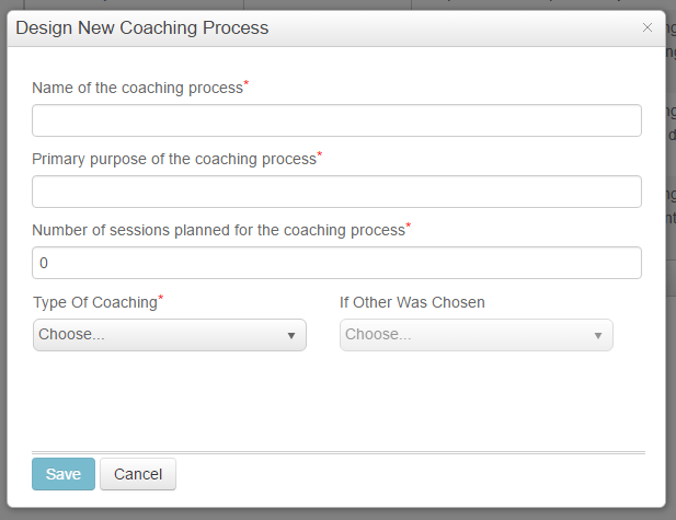 Design coaching process window