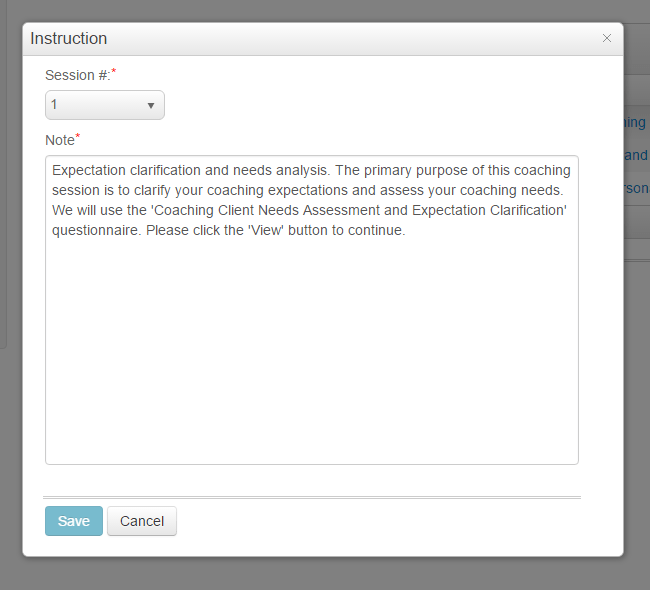 Instruction session 1