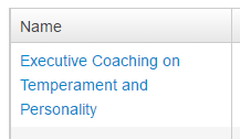Name of your coaching process