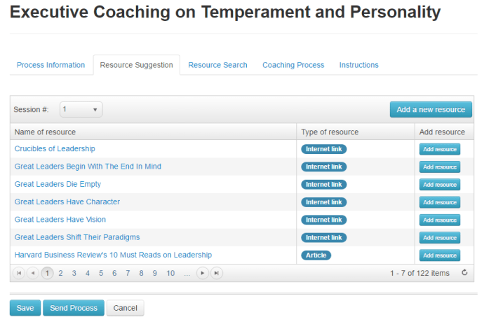 Resource suggestions